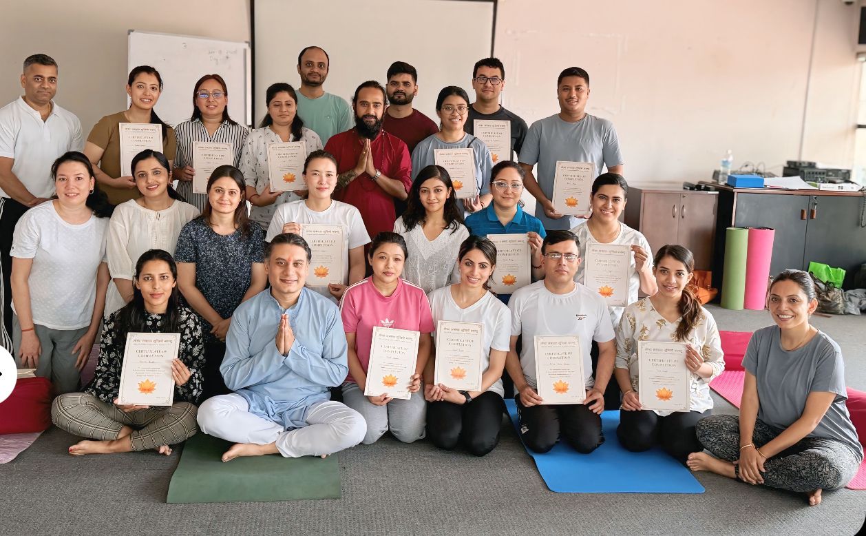 Corporate Yoga and Sound Healing in Kathmandu, Nepal